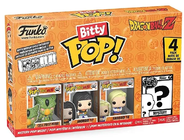 DRAGON BALL BITTY POP! VINYL FIGURE 4-PACK SERIES 2 2.5 CM
